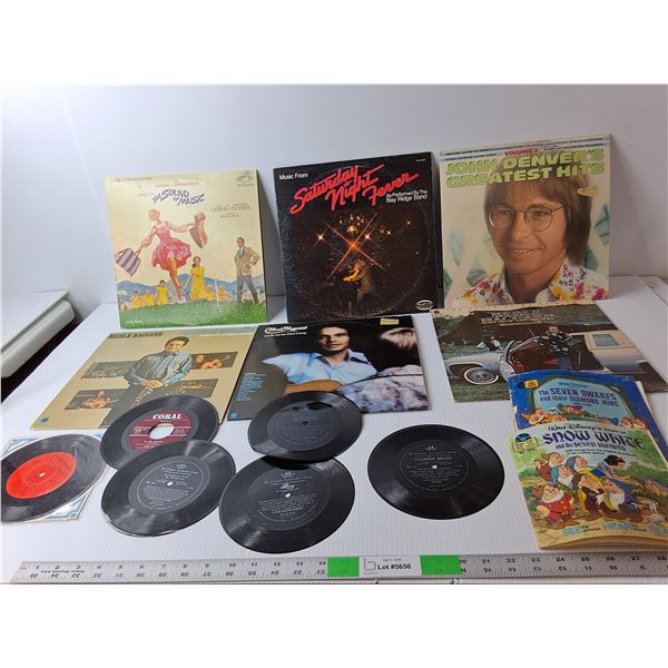 (12) Records- Merle Haggard, John Denver, Sound of Music, Misc., (2) Vintage Disney Books