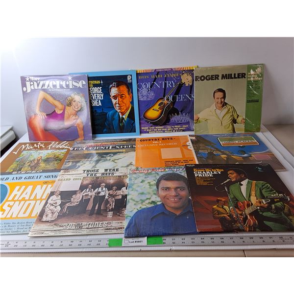 (12) Records- Charley Pride, Hank Snow, Marty Robbins, Misc.