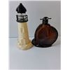 Image 2 : (2) Vintage Cologne Bottles- One Full, Angel Ceramic Candle Holder 11.75" Tall, Candle