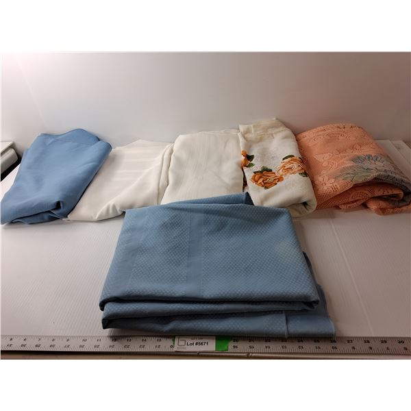(6) Tablecloths- Various Sizes