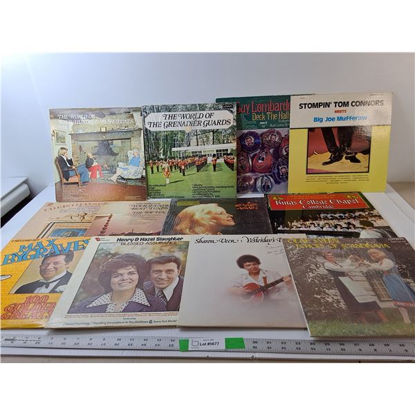 (13) Records- Stompin' Tom Connors, Evie,Max Bygraves, Misc.