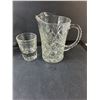 Image 2 : (4) Crystal Glasses, Glass Creamer & Shot Glass