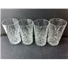 Image 3 : (4) Crystal Glasses, Glass Creamer & Shot Glass