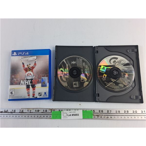 Sony Playstation 4 NHL '16 and Gran Turismo Games