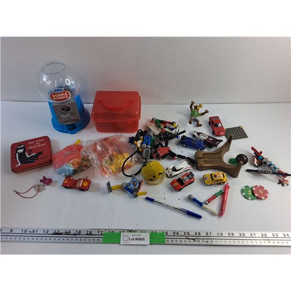 Candy Dispenser and Various Toys
