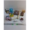 Image 1 : Toy Story Figure, Pokemon Playing Cards, Flute, Jewelry Box, Versace Glasses Case and Misc