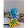 Image 3 : Toy Story Figure, Pokemon Playing Cards, Flute, Jewelry Box, Versace Glasses Case and Misc