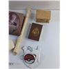 Image 5 : Toy Story Figure, Pokemon Playing Cards, Flute, Jewelry Box, Versace Glasses Case and Misc