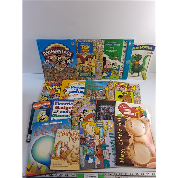 Various Storybooks - Pokemon, Animaniacs and Scooby Doo