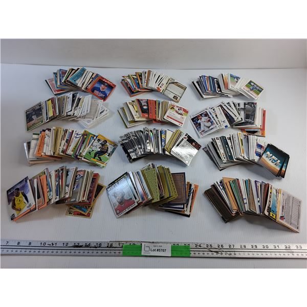 Various Sports Trading Cards