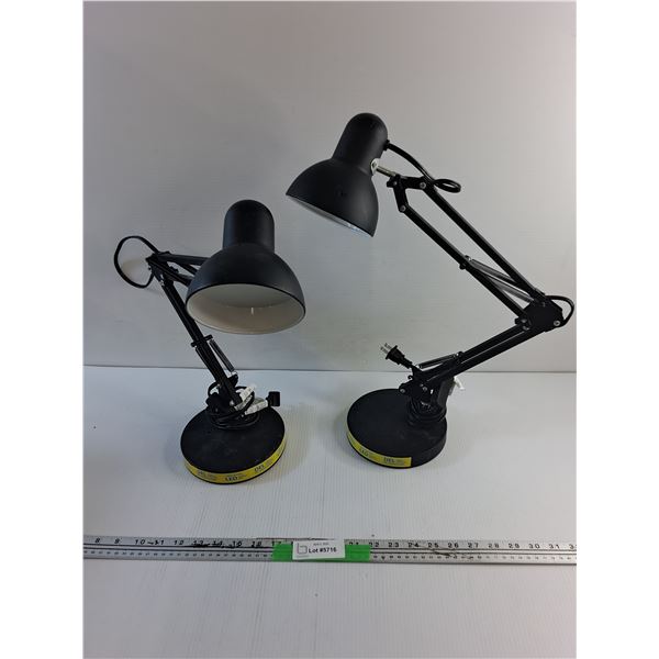 (2) Long Lasting LED Desk Lamps