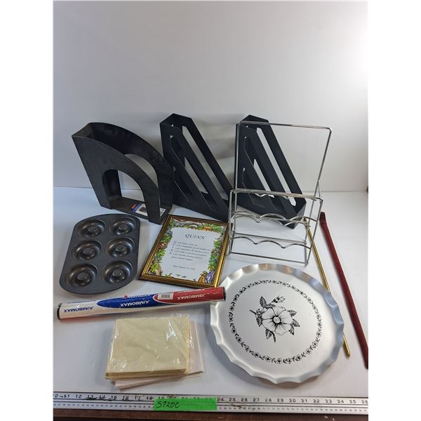 Magazine Files, Serving Platter, Wall Decor, Jumbomax, Envelopes, Baking Tray and Misc