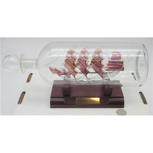 Glass Cutty Sark Sailing Ship in a Bottle