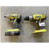 Image 1 : RYOBI DRILL AND DRIVER, BATTERY, NO CHARGER, TESTED WORKING