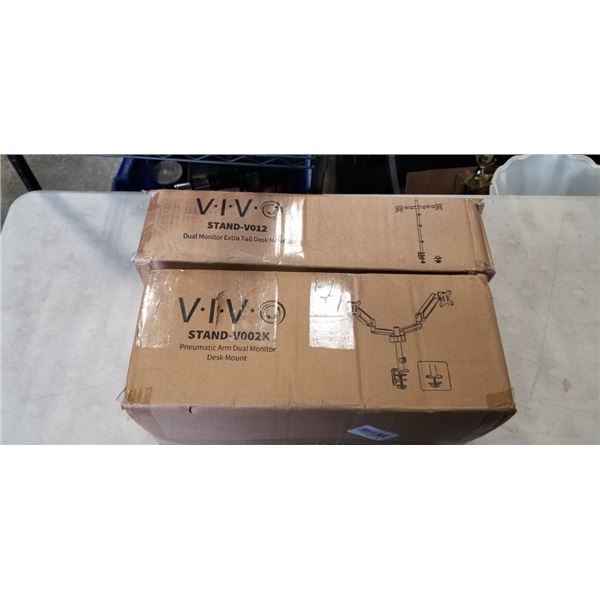 2 VIVO CLAMP ON MONITOR MOUNTS