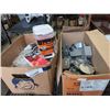 Image 1 : 2 BOXES OF ELECTRICAL SUPPLIES AND ACESSORIES