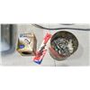 Image 2 : TOTE OF ASSORTED TOOLS, BULBS AND FASTENERS ETC