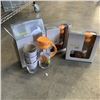 Image 1 : 3 OCEAN GLASSWARE ORANGE MAISON SET WITH GLASS PITCHER AND 4 GLASSES