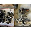 Image 2 : ASSORTED DRILLS, FISHING REELS AND HEADLIGHTS