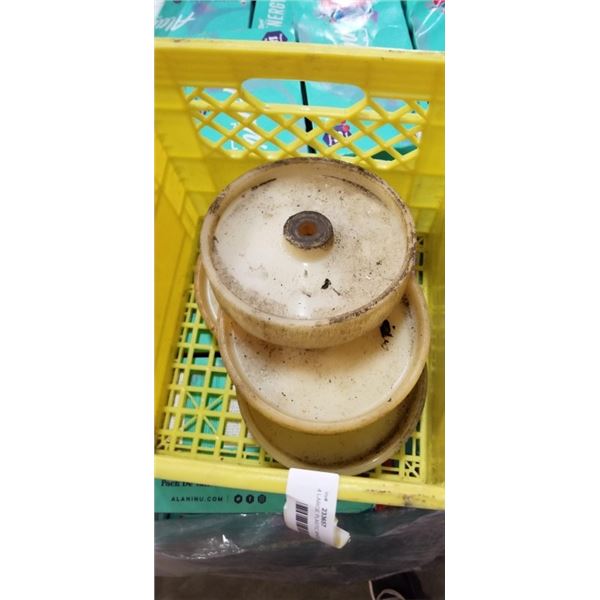 4 LARGE PLASTIC WHEELS