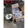 Image 1 : BOX OF CAT 5 CABLES AND SPOOL OF WIRE
