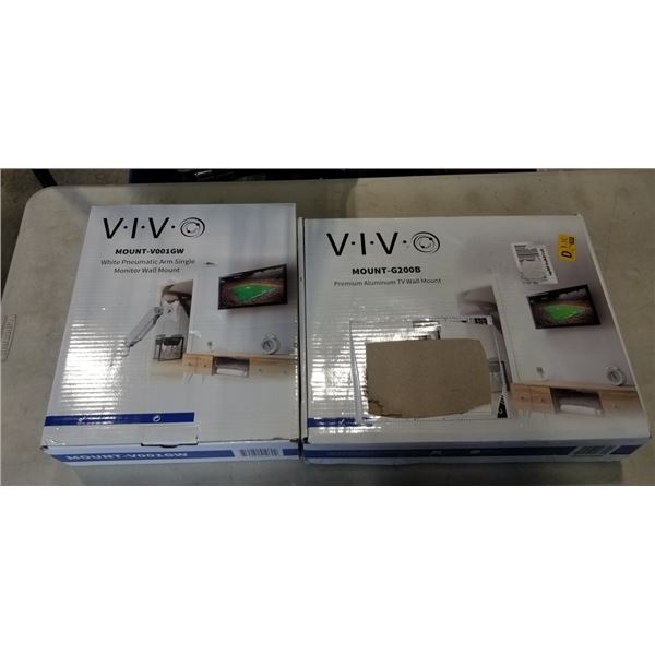 VIVO PREMIUM ALUMINUM TV WALL MOUNT AND SINGLE ARM MONITOR WALL MOUNT