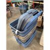 Image 2 : 6 RUBBERMAID STORAGE TOTES, AND 5 LIDS