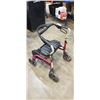 Image 1 : LOST POPERTY FOLDING WALKER WITH BRAKES AND SEAT