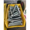 Image 2 : 3 BINS OF LARGE BOLTS AND WASHERS