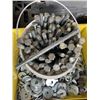 Image 3 : 3 BINS OF LARGE BOLTS AND WASHERS