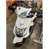Image 2 : MILG WHITE ELECTRIC SCOOTER MODEL YW, NEEDS BATTERY REPLACEMENT, SCOOTER APPEARS UNUSED, AND INCLUDE
