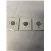 Image 2 : 3 USA SILVER MERCURY DIMES (.900) 1935-1937 PHILADELPHIA MINT
