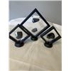 Image 1 : SODALITE STONES WITH BLACK TOURMALINE AND BLACK OBSIDIAN