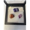 Image 2 : AGATE STONES WITH ROUGH TIGER EYE AND ROSE QUARTZ