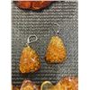 Image 2 : 2 AMBER BRACELET,  AMBER NECKLACE AND EARRINGS