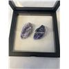 Image 2 : AMETHYST CHEVRONS WITH STRAWBERRY QUARTZ AND BLACK TOURMALINE W/ MATRIX