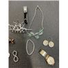Image 2 : 2 BAGS OF ASSORTED JEWELRY AND SUNGLASSES