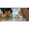 Image 2 : BOX OF WAFFLE MAKER, COPPER PANS AND MORE