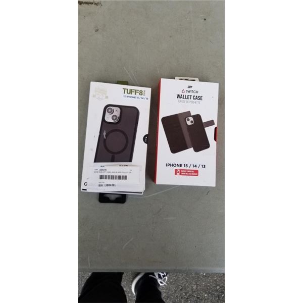 NEW WALLET CASE AND BLACK CASE FOR IPHONE 13/14/15 MAGSAFE COMPATIBLE