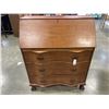 Image 1 : ANTIQUE SERPENTINE FRONT DROP FRONT DESK