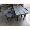 Image 2 : RECTANGLE KIDS TABLE 44" X 24" AND 4 CHAIRS