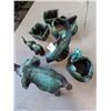 Image 2 : ASSORTED BLUE MOUNTAIN POTTERY ITEMS, ELEPHANTS, SHARK, PLANT POTS ETC