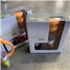 Image 2 : 3 OCEAN GLASSWARE ORANGE MAISON SET WITH GLASS PITCHER AND 4 GLASSES