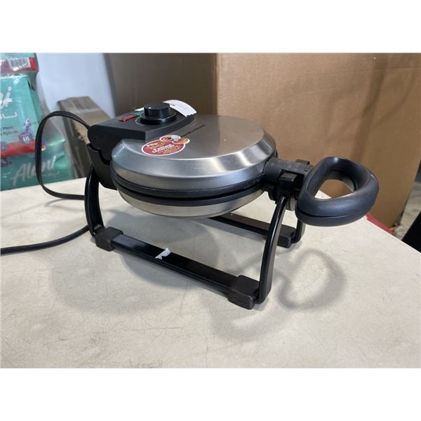 HAMILTON BEACH BELGIAN FLIP WAFFLE MAKER - TESTED WORKING, RETAIL $79
