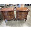 Image 1 : PAIR OF 2 DRAWER FRENCH PROVINCIAL NIGHT STANDS
