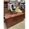 Image 1 : CHERRY FINISH DRESSER WITH MIRROR