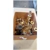 Image 1 : BOX OF CANDLEABRAS AND TRINKET BOXES