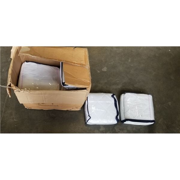 CASE OF ASSORTED MATTRESS COVERS, VARIOUS SIZES