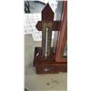 Image 4 : RARE WATERBURY COMBINE 8 DAY SHELF CLOCK WITH THERMOMETER, WORKING