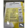Image 2 : 10 PACKS OF 25 DICK SMITH LAMINATING SLEEVES A3 SIZE 250 SLEEVES TOTAL